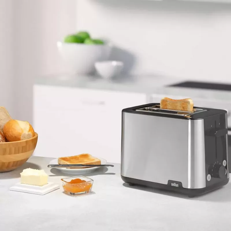 Braun HT101BI-HT1510BK 8 2 šķēles 900 W Melns, Nerūsējošais tērauds