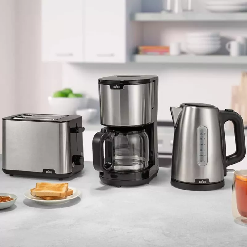 Braun HT101BI-HT1510BK 8 2 šķēles 900 W Melns, Nerūsējošais tērauds