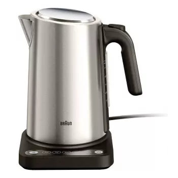Braun WK 5205 BK elektriskā tējkanna 1.7 L 2200 W Melna, Nerūsējošs tērauds