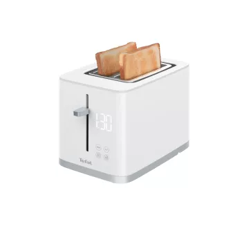 Toasteris Tefal Sense TT6931 — 2 šķēles, 850 W, balts, 7 grauzdēšanas līmeņi, LED displejs