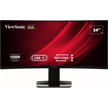 ViewSonic VG3419C 34 collu izliekts monitors, UWQHD, 3440x1440, 120Hz, USB-C, KVM