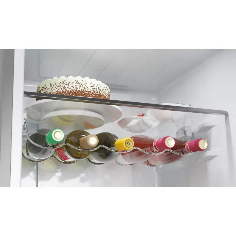 Haier 3D 60 Serie 5 HTW5620DNMG Brīvstāvošs ledusskapis 414 L Sudrabs