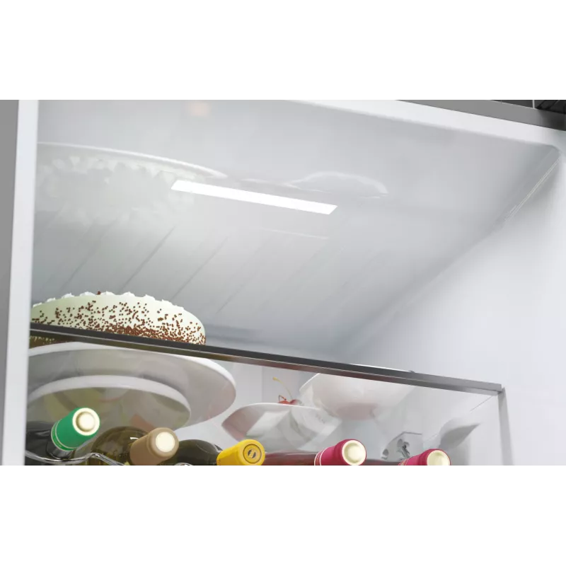 Haier 3D 60 Serie 5 HTW5620DNMG Brīvstāvošs ledusskapis 414 L Sudrabs