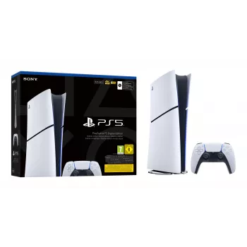 Sony PlayStation 5 Digital Edition (Slim) 825 GB Wi-Fi Melns, Balts