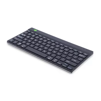 R-Go Tools ergonomiskā tastatūra R-Go Compact Break, kompakta tastatūra ar pārtraukuma programmatūru, QWERTY (US), Bluetooth, melna