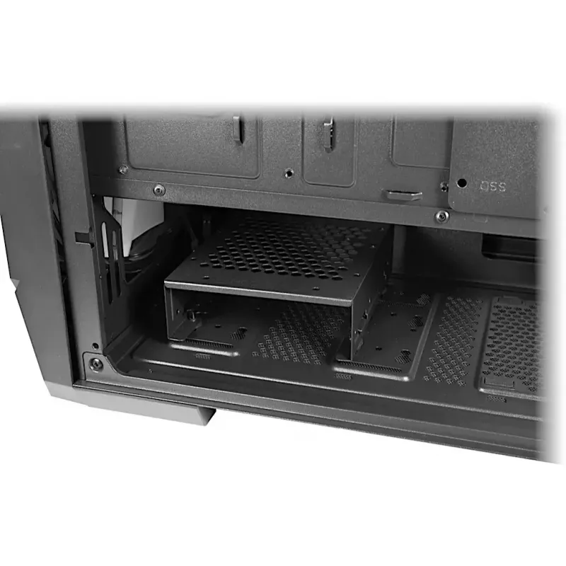 Korpuss Inter-Tech IT-3503 Airstream Tower Melns