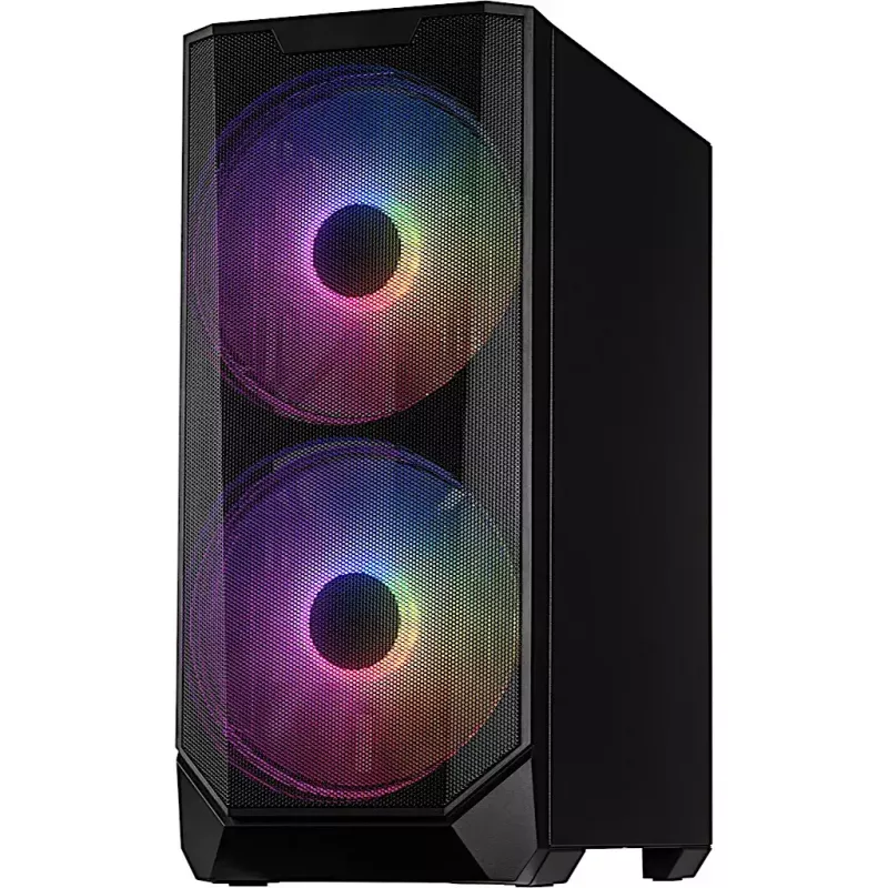 Korpuss Inter-Tech IT-3503 Airstream Tower Melns