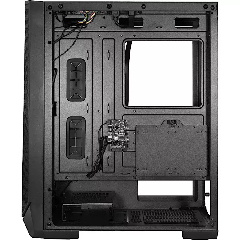 Korpuss Inter-Tech IT-3503 Airstream Tower Melns