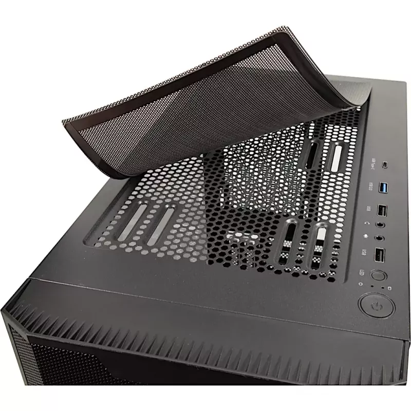 Korpuss Inter-Tech IT-3503 Airstream Tower Melns