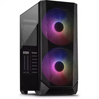 Korpuss Inter-Tech IT-3503 Airstream Tower Melns