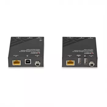 Lindy 70m Cat.6 HDMI 4K60, USB un Audio KVM Pagarinātājs