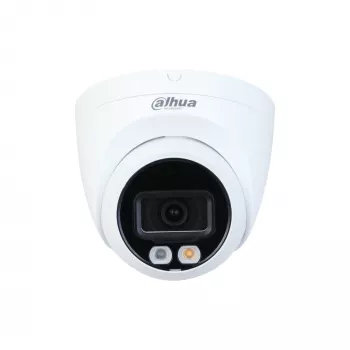 Dahua Technology WizSense IPC-HDW2449T-S-IL-0280B kupola tipa IP drošības kamera, 4 MP, 2688x1520, IR + silta gaisma, IP67