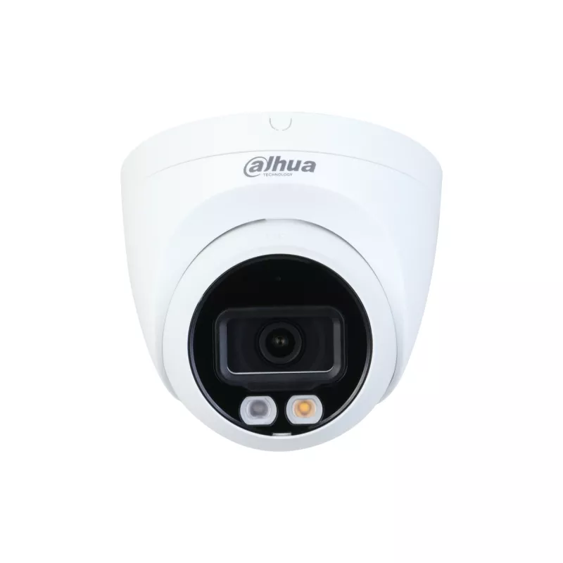 Dahua Technology WizSense IPC-HDW2449T-S-IL-0280B kupola tipa IP drošības kamera, 4 MP, 2688x1520, IR + silta gaisma, IP67