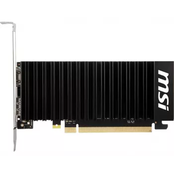 MSI GeForce GT 1030 videokarte — 4 GB GDDR4, PCIe 3.0, 1430 MHz boost, 64 bitu, aktīvā dzesēšana