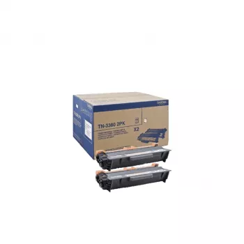 Tonera kasetne Brother TN3380 2PK 12000 lpp melna