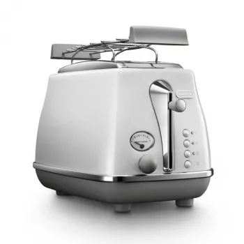 Toasteris De’Longhi CTOC2103.W 2 šķēles 900 W Balts Nerūsējošais tērauds