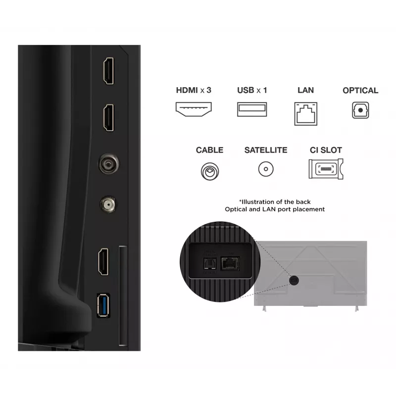 LED viedtelevizors TCL 50P69K 50 collas (127 cm) 4K Ultra HD, Direct-LED, Google TV, 3840x2160, 60 Hz, PPI 2500, 2 GB RAM, 20 W, HDMI 2.1