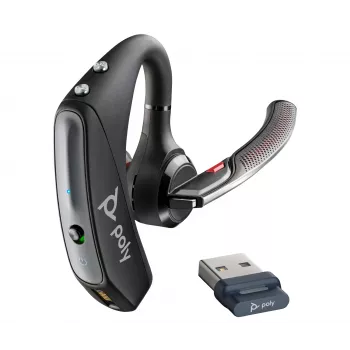 Poly Voyager 5200 Bluetooth austiņas ar BT700 USB-A uztvērēju