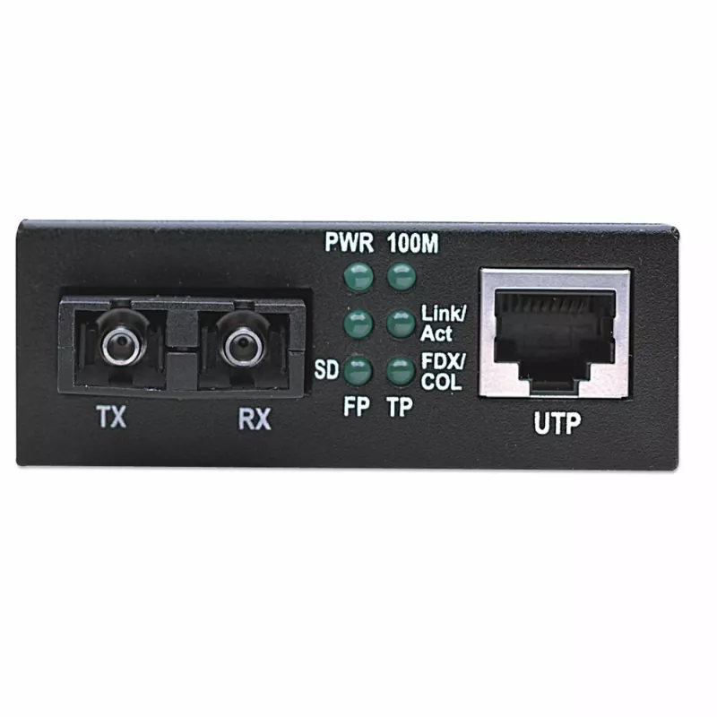 Intellinet Fast Ethernet mediju pārveidotājs, 10/100Base-Tx uz 100Base-Fx (SC) vairākrežīms, 2 km