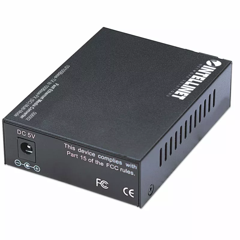 Intellinet Fast Ethernet mediju pārveidotājs, 10/100Base-Tx uz 100Base-Fx (SC) vairākrežīms, 2 km