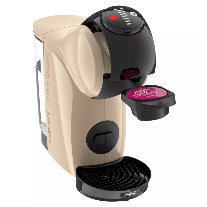Kapsulu kafijas automāts De’Longhi Genio S — 0,8 L ūdens tvertne, 15 bāri, taupe