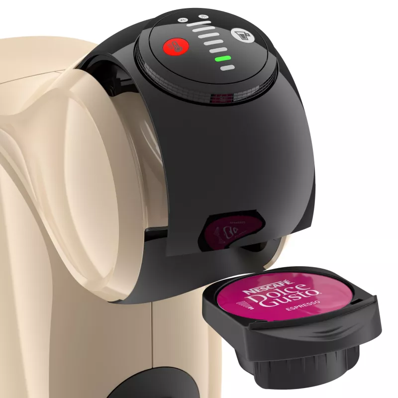 Kapsulu kafijas automāts De’Longhi Genio S — 0,8 L ūdens tvertne, 15 bāri, taupe