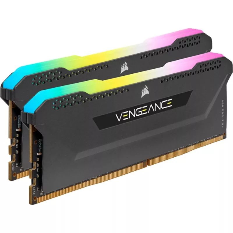 CORSAIR Vengeance RGB Pro 32GB DDR4 3200MHz CL16 (2x16GB) atmiņas komplekts, melns