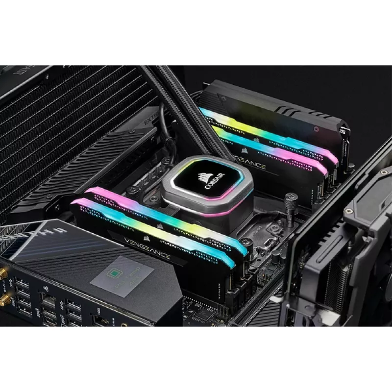 CORSAIR Vengeance RGB Pro 32GB DDR4 3200MHz CL16 (2x16GB) atmiņas komplekts, melns