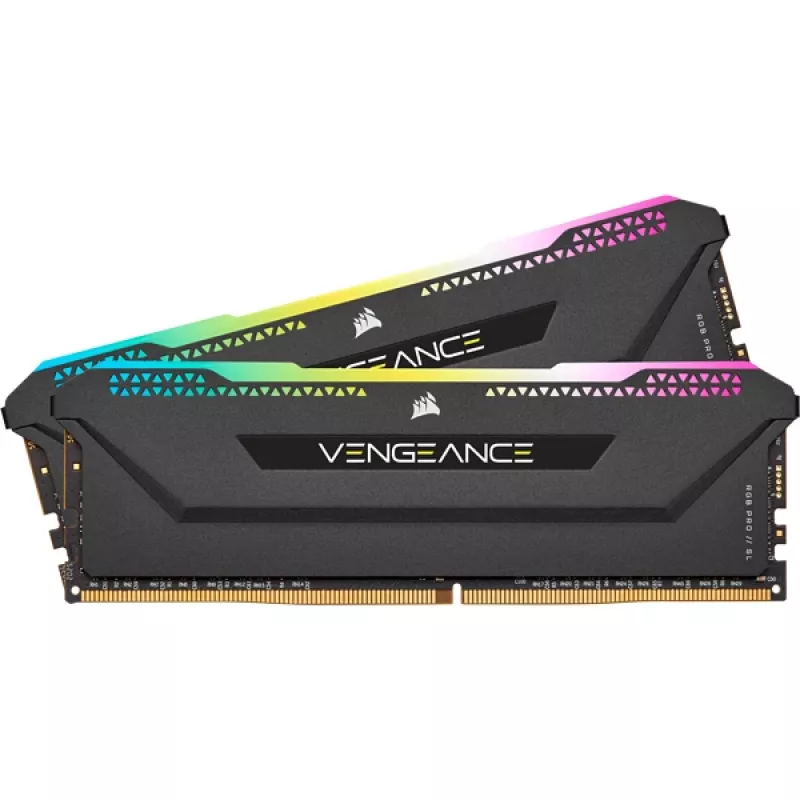 CORSAIR Vengeance RGB Pro 32GB DDR4 3200MHz CL16 (2x16GB) atmiņas komplekts, melns