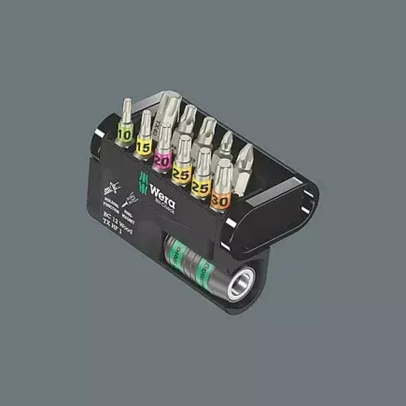Wera 05073641001 Bit-Check 12 Wood TORX HF 1 SB skrūvgriežu uzgaļu komplekts