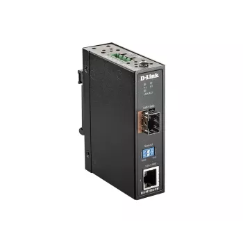 D-Link DIS-M100G-SW industriālais mediju pārveidotājs 100/1000 Mbps uz SFP, -40 līdz 70 °C
