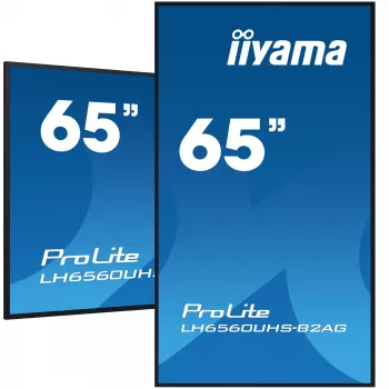 iiyama LH6560UHS-B2AG Signālu displejs 163,8 cm (64,5 inch) LED 4K Ultra HD 500 cd/m² Wi-Fi Android 11 24/7 melns