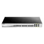 D-Link DXS-1210-16TC/E pārvaldāms L2 tīkla slēdzis 10G Ethernet (100/1000/10000) pelēks