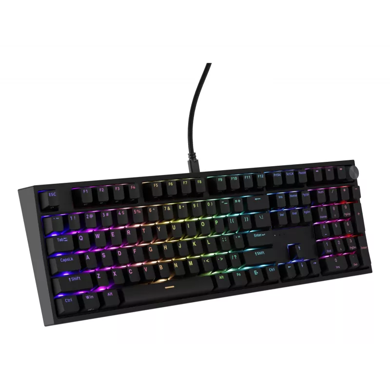 Mehāniskā tastatūra Genesis THOR 404 — pilnizmēra 100% USB QWERTY angļu, melna, RGB