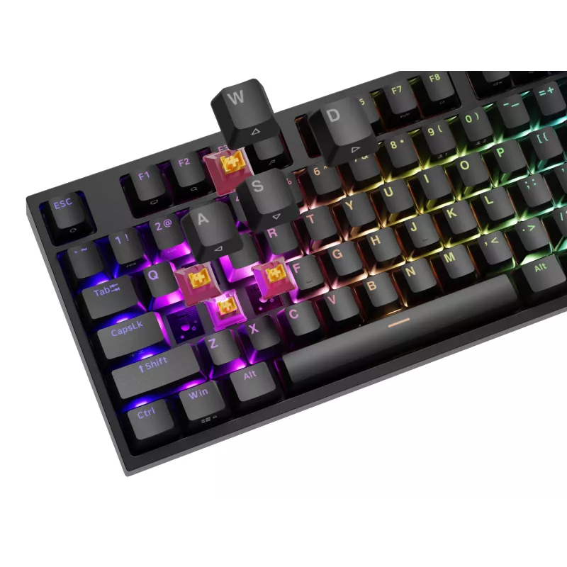 Mehāniskā tastatūra Genesis THOR 404 — pilnizmēra 100% USB QWERTY angļu, melna, RGB