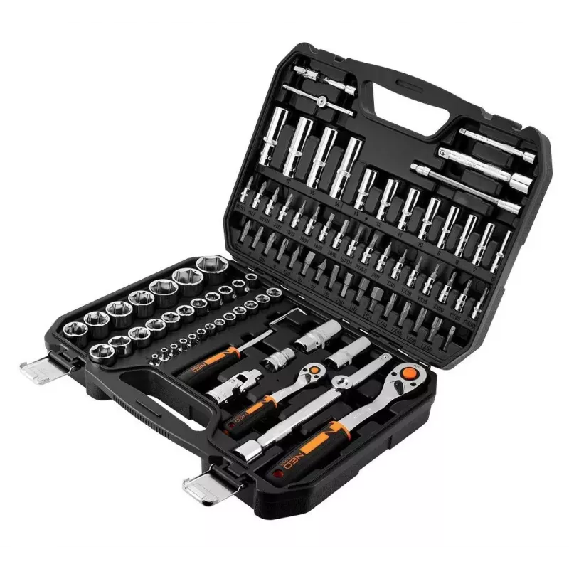 Uzgriežņu atslēgu komplekts NEO Tools 10-062, 1/2 collas piedziņa, 10 gabali