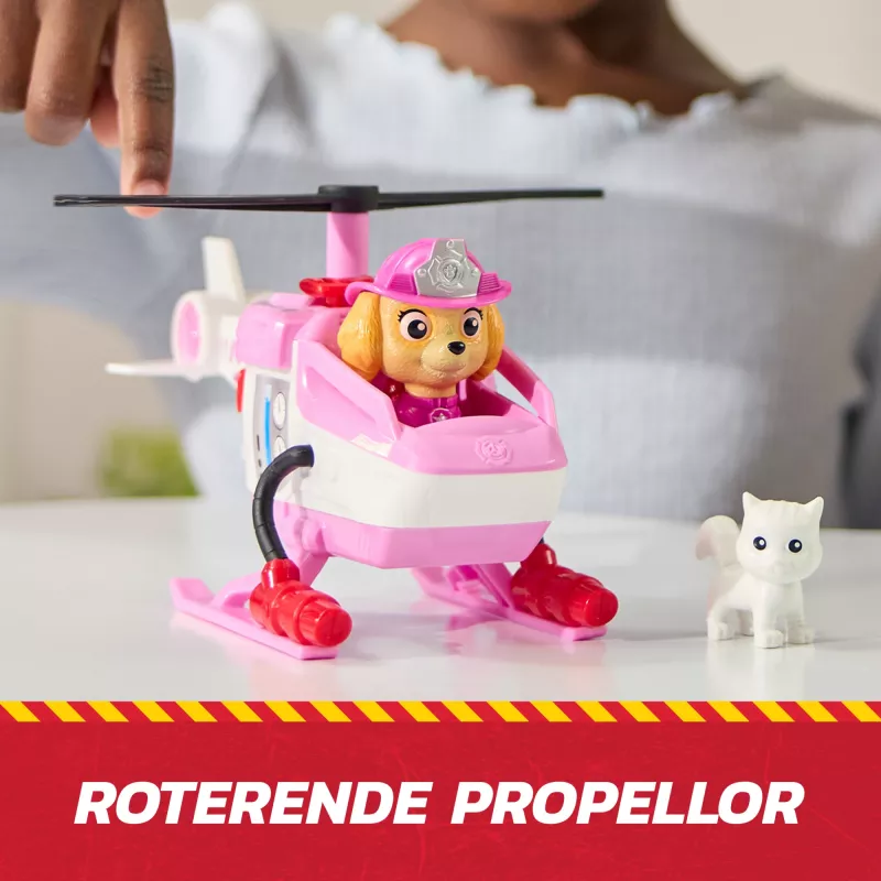 PAW Patrol Fire Rescue: Skye glābšanas helikopters ar figūriņu, kaķu draugu un rotaļu helikopteru, bērnu rotaļlietas zēniem un meitenēm no 3 gadu vecuma