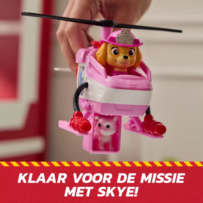 PAW Patrol Fire Rescue: Skye glābšanas helikopters ar figūriņu, kaķu draugu un rotaļu helikopteru, bērnu rotaļlietas zēniem un meitenēm no 3 gadu vecuma
