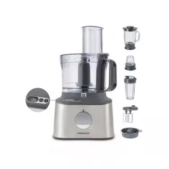 Virtuves kombains Kenwood MultiPro Compact+ FDM316SS — 800 W, 2 L bļoda, pelēks, iebūvēti svari