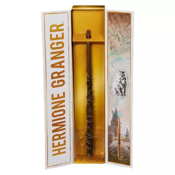 Wizarding World Harry Potter, 12 collu Maģiskā Kolekcionāra Hermione Grendžera Burvju nūjiņa ar Statīvu un Liešanas Ikonu, Maģiskās Radības, Aksesuārs Kostīmiem