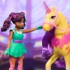Spin Master Unicorn Academy figūriņu komplekts: Ava un vienradzis Leaf ar īstām krēpēm, asti un suku, no 4 gadiem