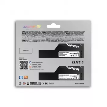 PATRIOT Viper Elite 5 Ultra 64GB (2x32GB) 6000MHz CL28 1.4V DDR5 RAM ar radiatoru