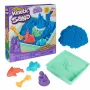 Kinetic Sand Smilšu Kastes Komplekts, 1lb Zilas Formējamas Smiltis, 4 Instrumenti un Veidnes, Uzglabāšana, Sensorā Rotaļlieta Bērniem no 3 Gadiem
