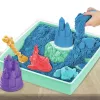 Kinetic Sand Smilšu Kastes Komplekts, 1lb Zilas Formējamas Smiltis, 4 Instrumenti un Veidnes, Uzglabāšana, Sensorā Rotaļlieta Bērniem no 3 Gadiem