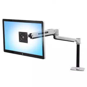 ERGOTRON LX sēdus-stāvus darbvirsmas monitors roka (pulēts alumīnijs)