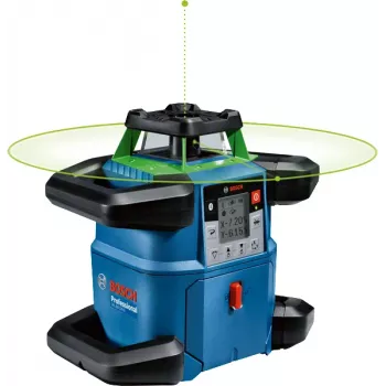 Rotējošais lāzers Bosch GRL 650 CVHG Professional 18 V ar zaļu lāzera līniju, L-BOXX
