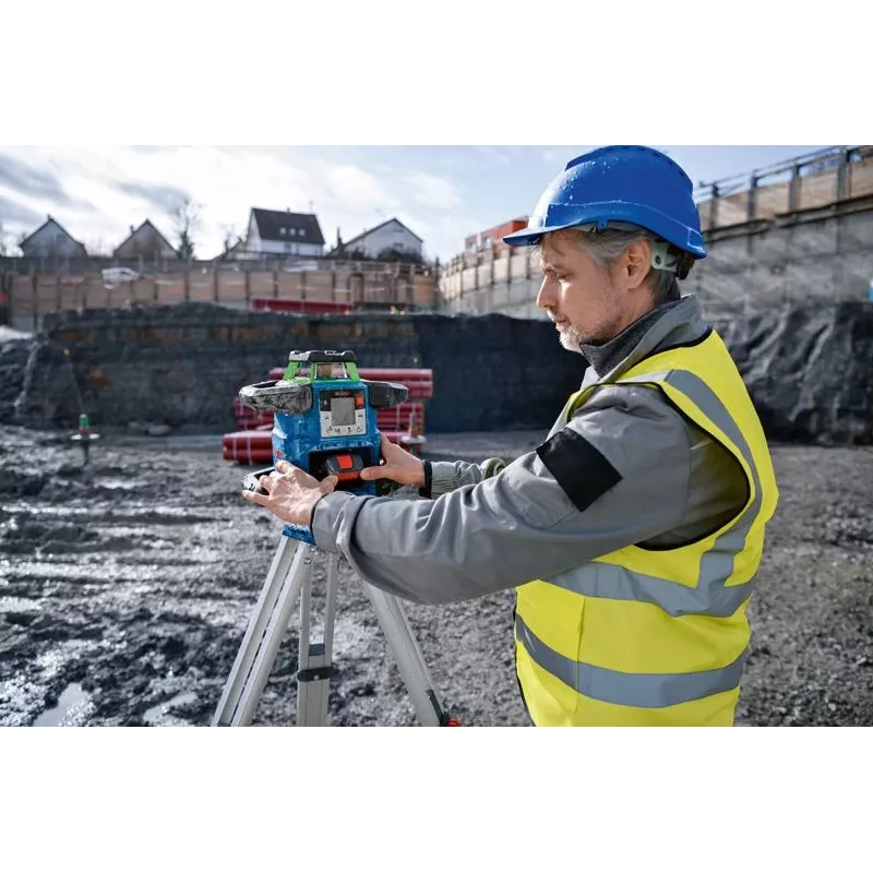 Rotējošais lāzers Bosch GRL 650 CVHG Professional 18 V ar zaļu lāzera līniju, L-BOXX