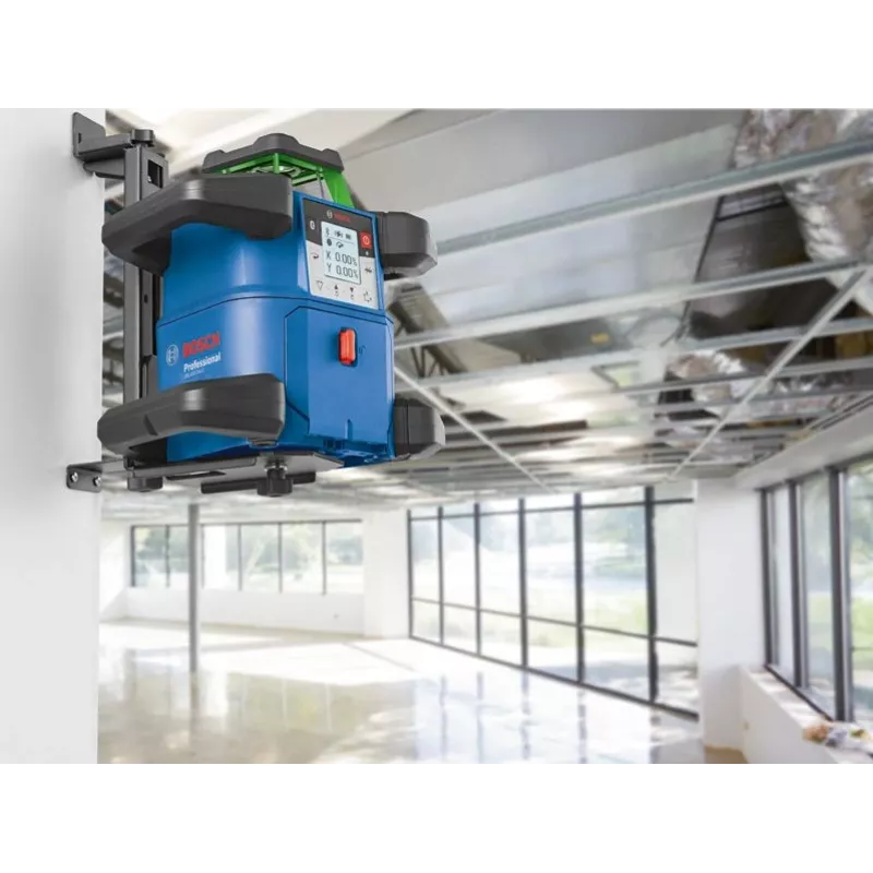 Rotējošais lāzers Bosch GRL 650 CVHG Professional 18 V ar zaļu lāzera līniju, L-BOXX
