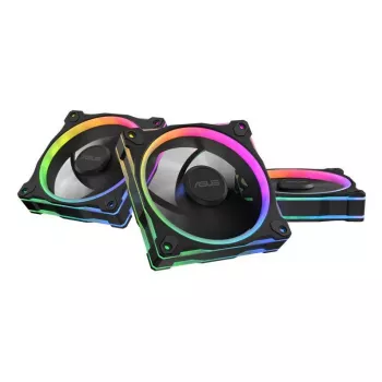 ASUS Prime MR120 Fan ARGB Reverse Black 3in1 Datora korpusa ventilators 12 cm 3 gab.