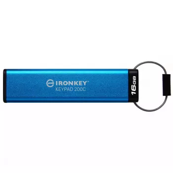 Kingston IronKey 16GB USB-C KP200C, FIPS 140-3 Lvl 3, AES-256 šifrēšana